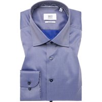 SLIM FIT Luxury Shirt in stahlgrau unifarben von ETERNA Mode GmbH