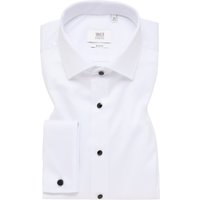 SLIM FIT Luxury Shirt in weiß unifarben von ETERNA Mode GmbH