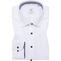 SLIM FIT Luxury Shirt in weiß unifarben von ETERNA Mode GmbH