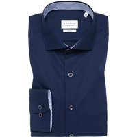 SLIM FIT Original Shirt in navy unifarben von ETERNA Mode GmbH