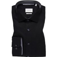 SLIM FIT Original Shirt in schwarz unifarben SLIM FIT Original Shirt in schwarz unifarben von ETERNA Mode GmbH
