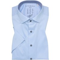 SLIM FIT Performance Shirt in hellblau unifarben von ETERNA Mode GmbH
