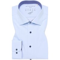 SLIM FIT Performance Shirt in hellblau unifarben von ETERNA Mode GmbH