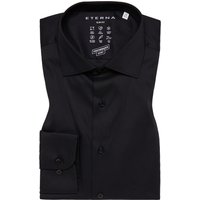 SLIM FIT Performance Shirt in schwarz unifarben von ETERNA Mode GmbH