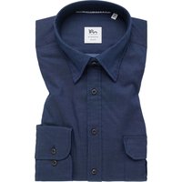 SLIM FIT Soft Luxury Shirt in denim unifarben von ETERNA Mode GmbH