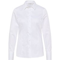 Satin Shirt Bluse in weiß unifarben Satin Shirt Bluse in weiß unifarben von ETERNA Mode GmbH