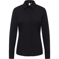 Signature Shirt Bluse in schwarz unifarben von ETERNA Mode GmbH