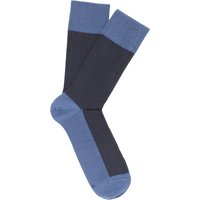 Socken in blaugrau gestreift von ETERNA Mode GmbH