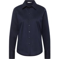 Soft Luxury Shirt Bluse in midnight unifarben von ETERNA Mode GmbH