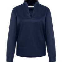 Soft Luxury Shirt Bluse in midnight unifarben von ETERNA Mode GmbH