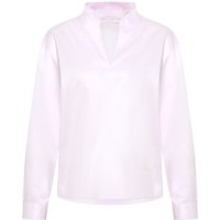 Soft Luxury Shirt Bluse in rosa unifarben von ETERNA Mode GmbH