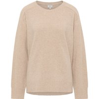 Strick Pullover in beige unifarben von ETERNA Mode GmbH