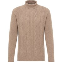 Strick Pullover in beige unifarben von ETERNA Mode GmbH