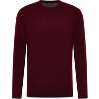 Strick Pullover in burgunder unifarben von ETERNA Mode GmbH