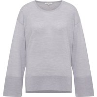 Strick Pullover in silber unifarben von ETERNA Mode GmbH