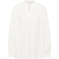 Viscose Shirt Bluse in off-white unifarben von ETERNA Mode GmbH