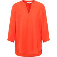 Viscose Shirt Bluse in rot unifarben von ETERNA Mode GmbH