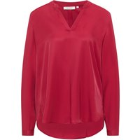 Viscose Shirt Bluse in weinrot unifarben von ETERNA Mode GmbH