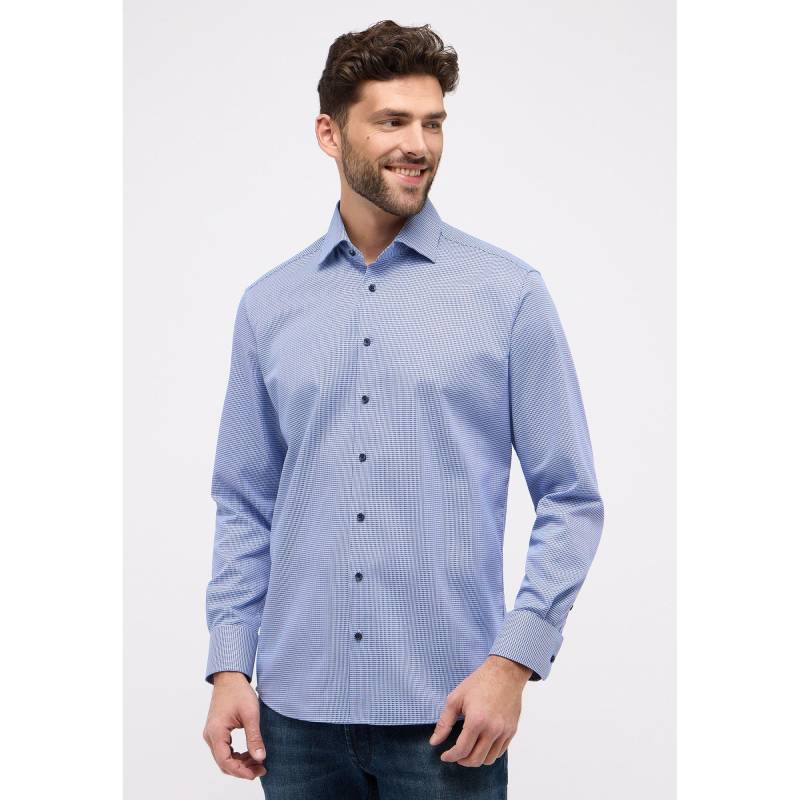 Hemd, Modern Fit, Langarm Herren Blau 38 von ETERNA