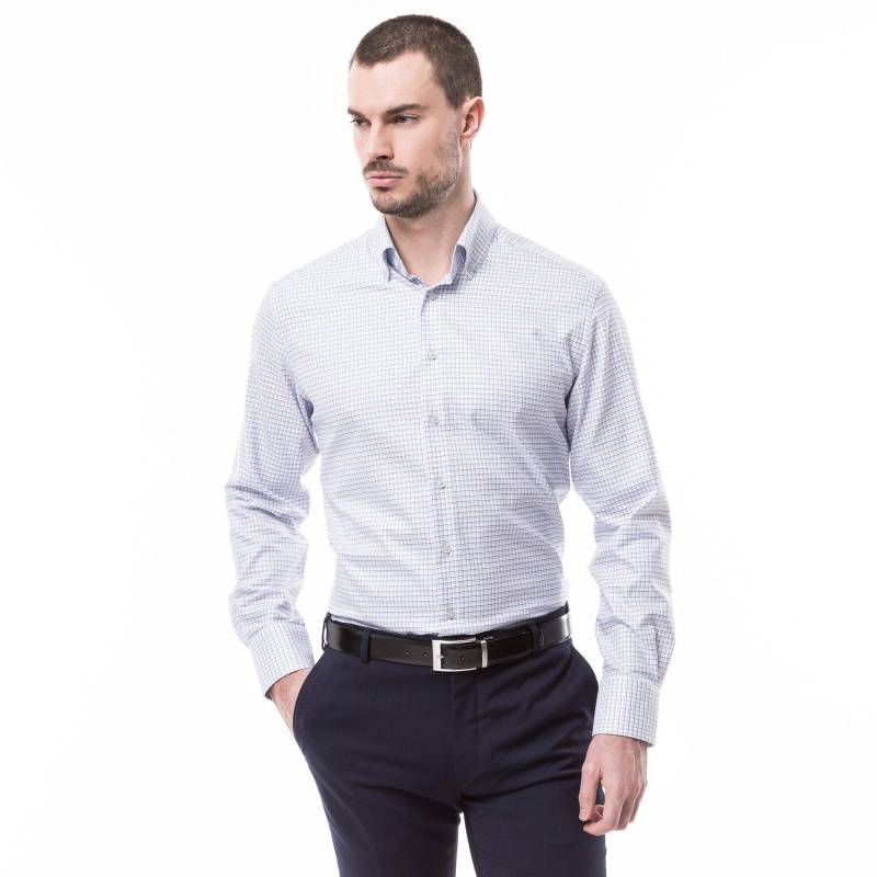 Hemd, Modern Fit, Langarm Herren Blau 39 von ETERNA