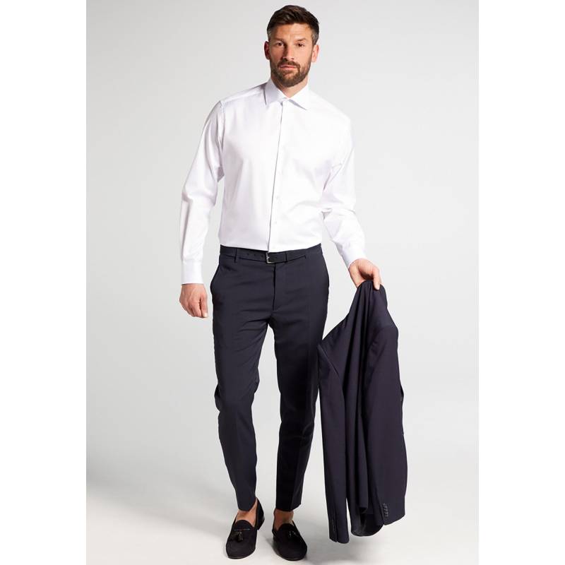 Hemd, Modern Fit, Langarm Herren Weiss 39 von ETERNA