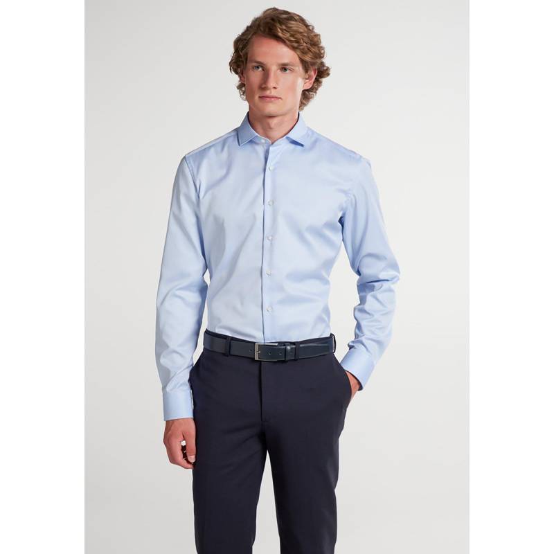 Hemd, Slim Fit, Langarm Herren Hellblau 40 von ETERNA