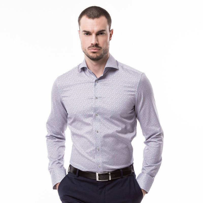 Eterna - Hemd, Slim Fit, langarm, für Herren, Rot, Größe 42 von Eterna