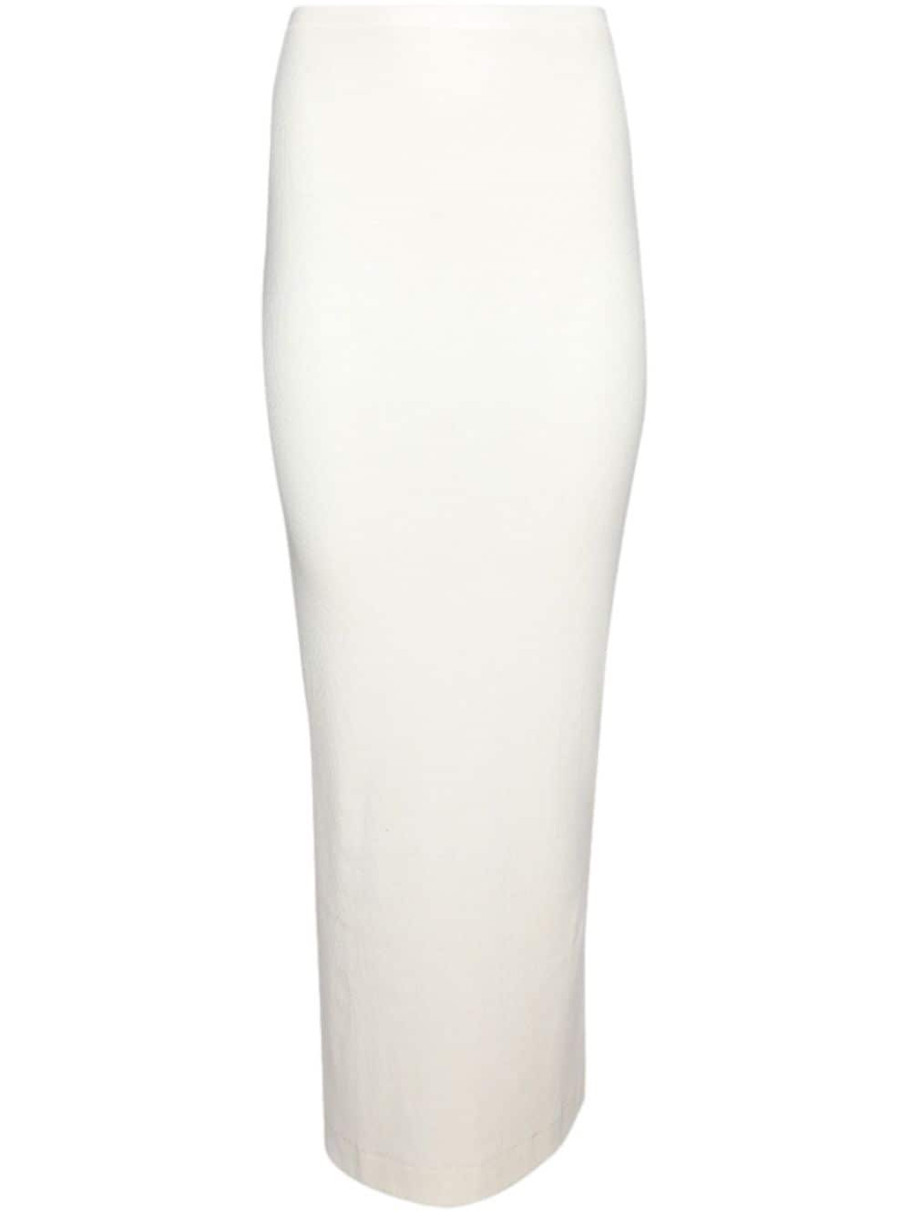 ETERNE Emma high-waisted maxi skirt - White von ETERNE