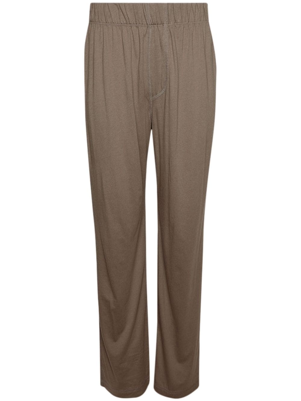 ETERNE elasticated-waist straight-leg trousers - Neutrals von ETERNE