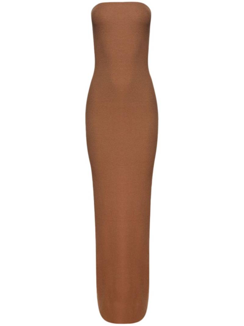 ETERNE tube maxi dress - Brown von ETERNE