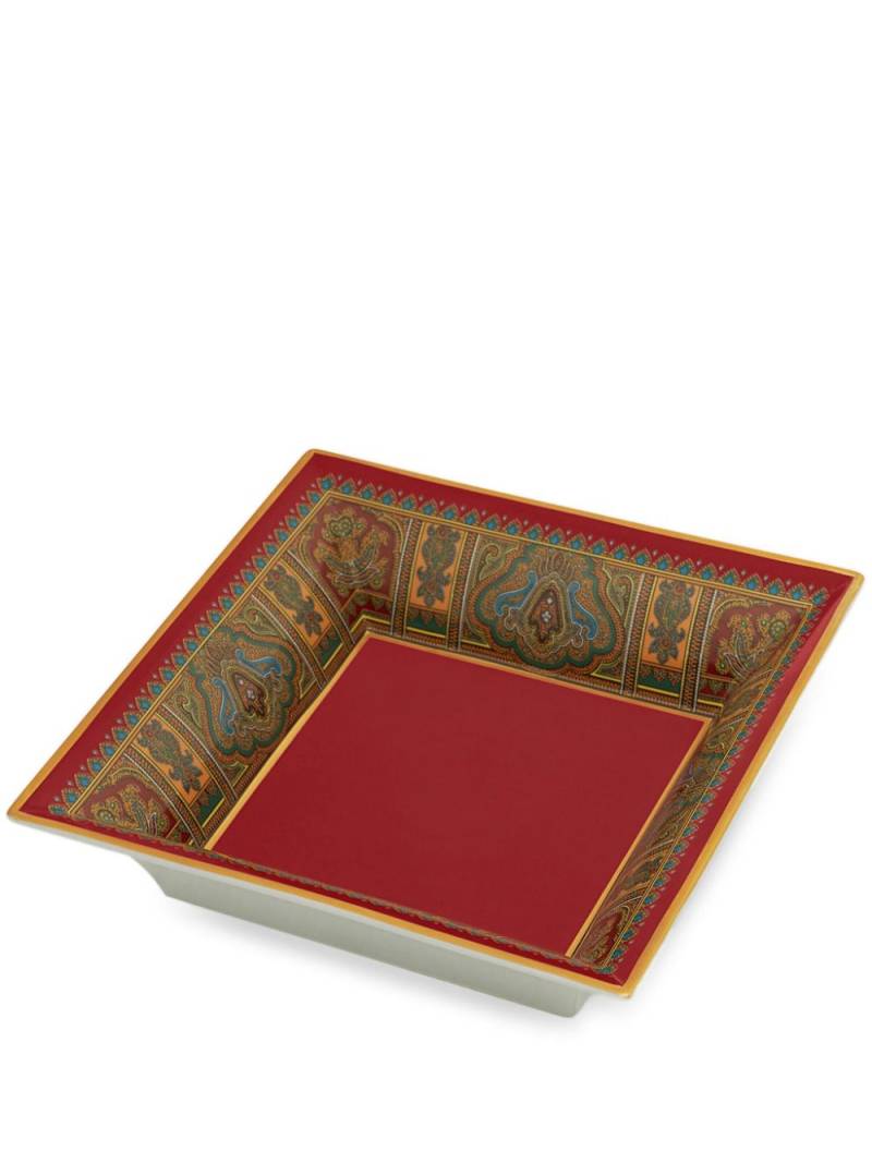 ETRO HOME graphic-print porcelain tray - Red von ETRO HOME