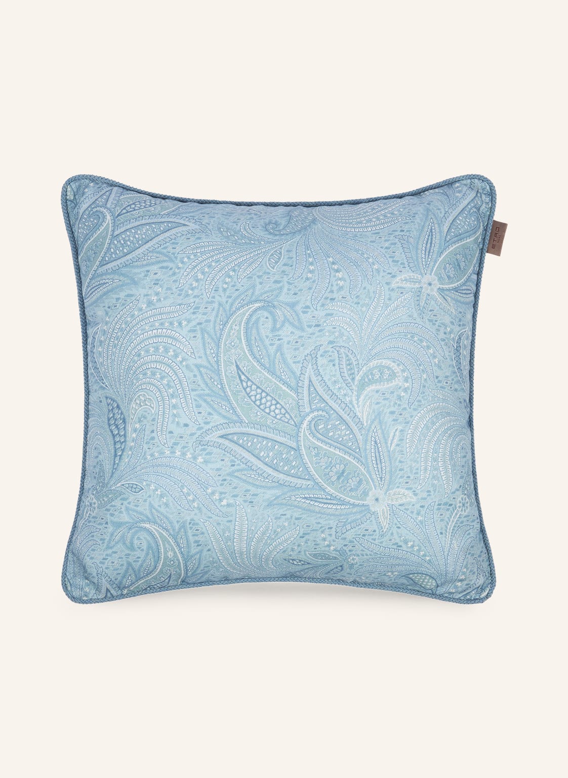 Etro Home Dekokissen Aus Leinen blau von ETRO Home