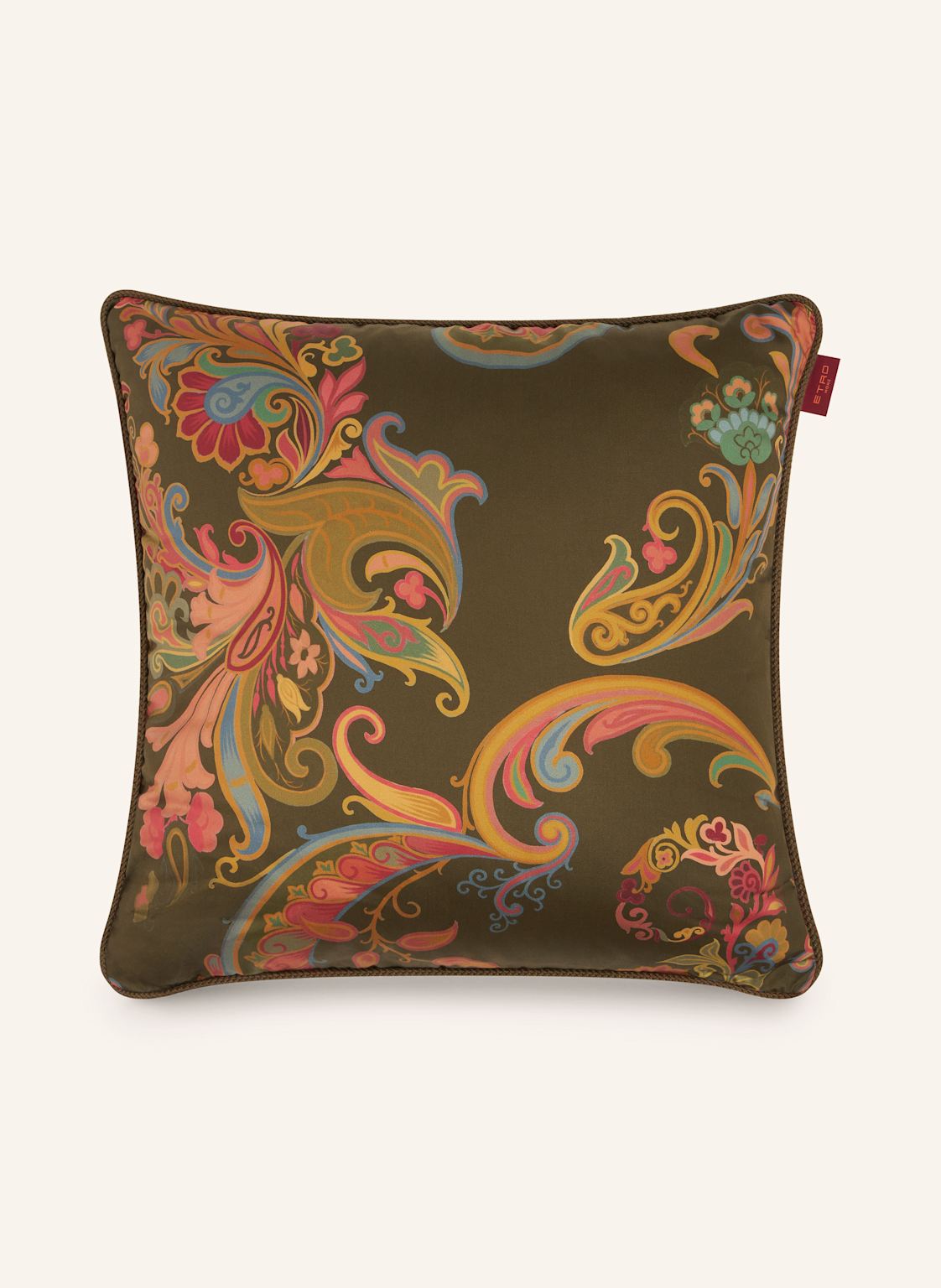 Etro Home Dekokissen Aus Satin braun Etro Home Dekokissen Aus Satin braun von ETRO Home
