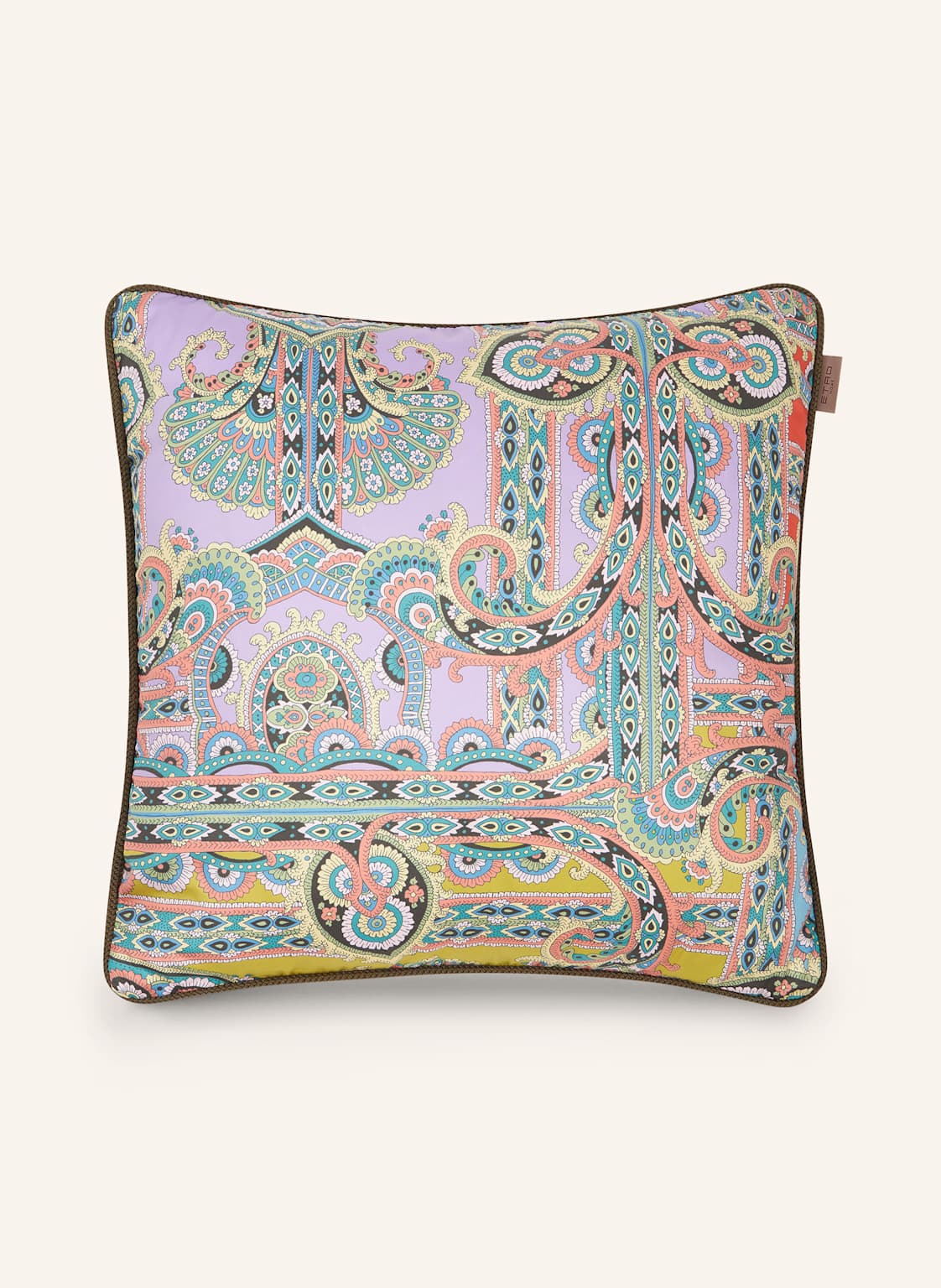 Etro Home Dekokissen Aus Satin lila von ETRO Home