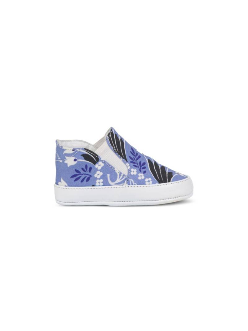 ETRO KIDS Paisley-print cotton pre-walkers - Blue von ETRO KIDS