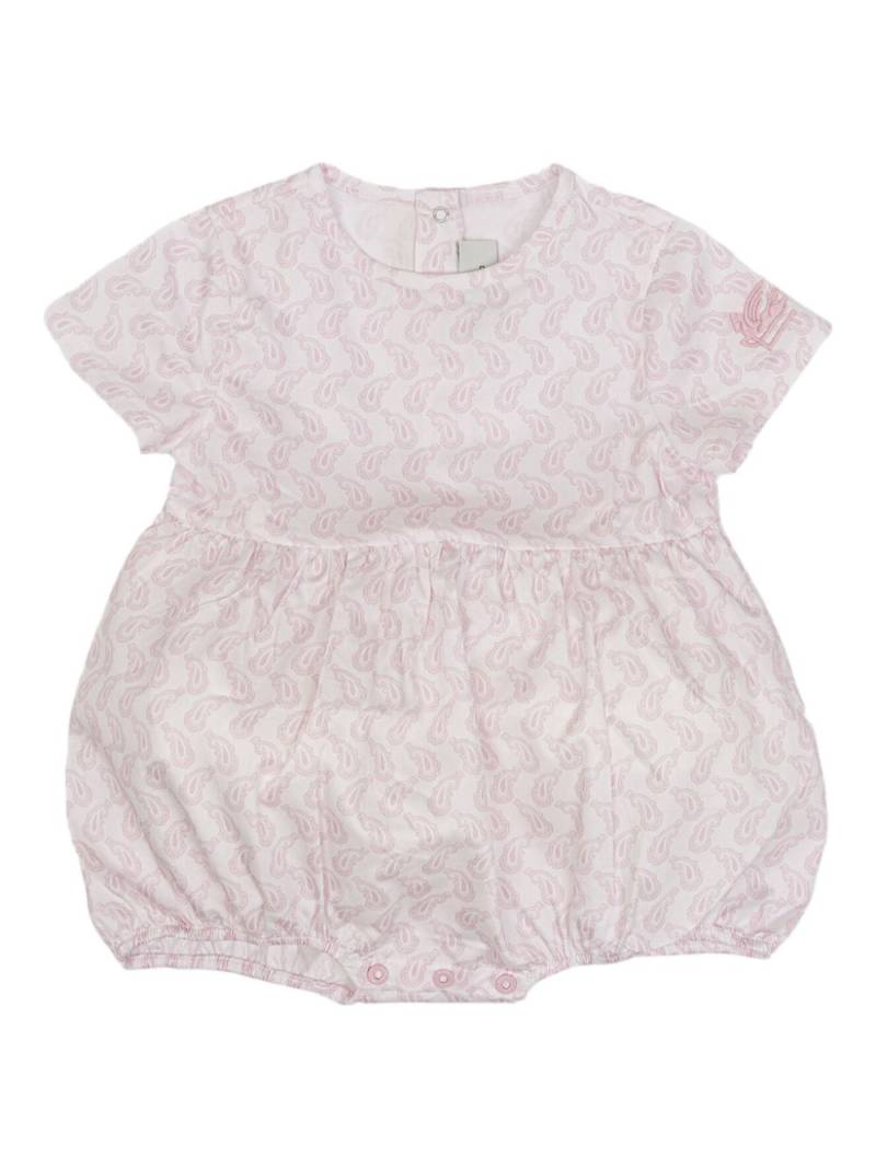 ETRO KIDS Paisley-print cotton romper - Pink von ETRO KIDS