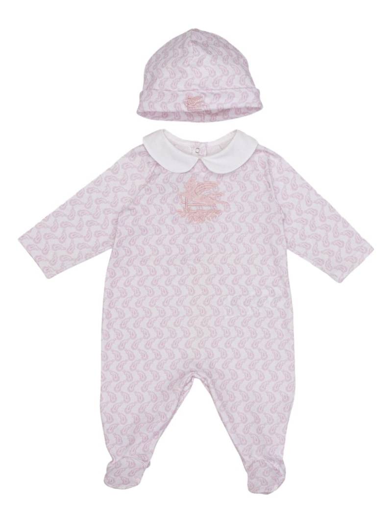 ETRO KIDS Paisley-print jersey babygrow (set of two) - Pink von ETRO KIDS