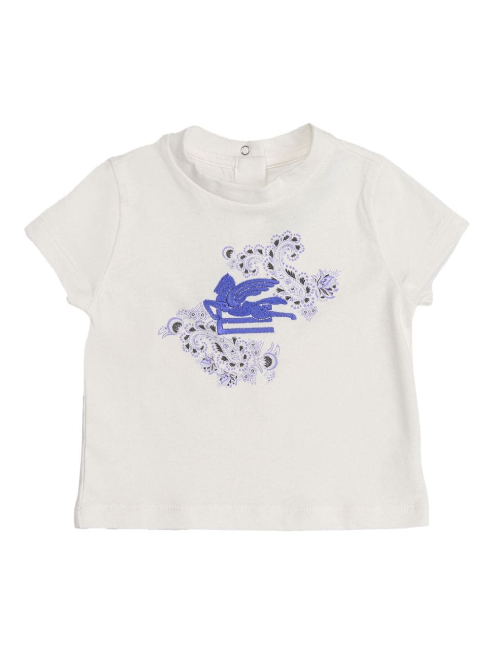 ETRO KIDS Pegaso-embroidered T-shirt - White von ETRO KIDS