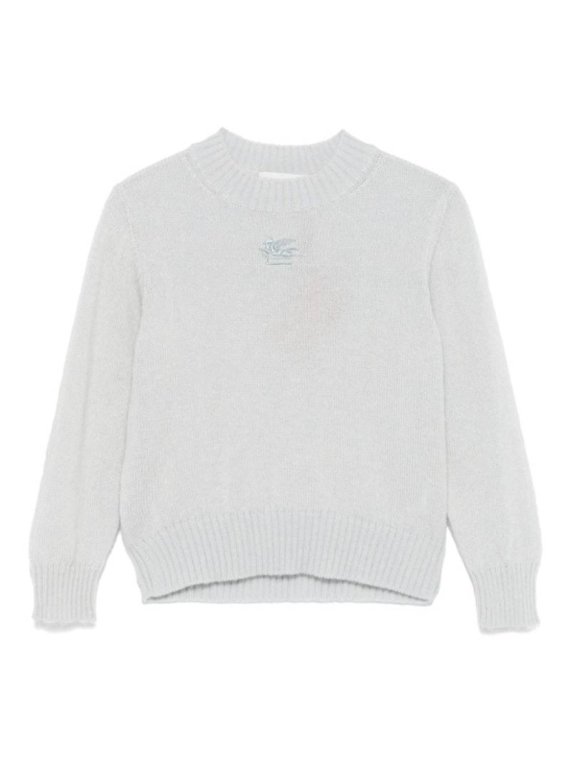 ETRO KIDS Pegaso-embroidered sweater - Blue von ETRO KIDS