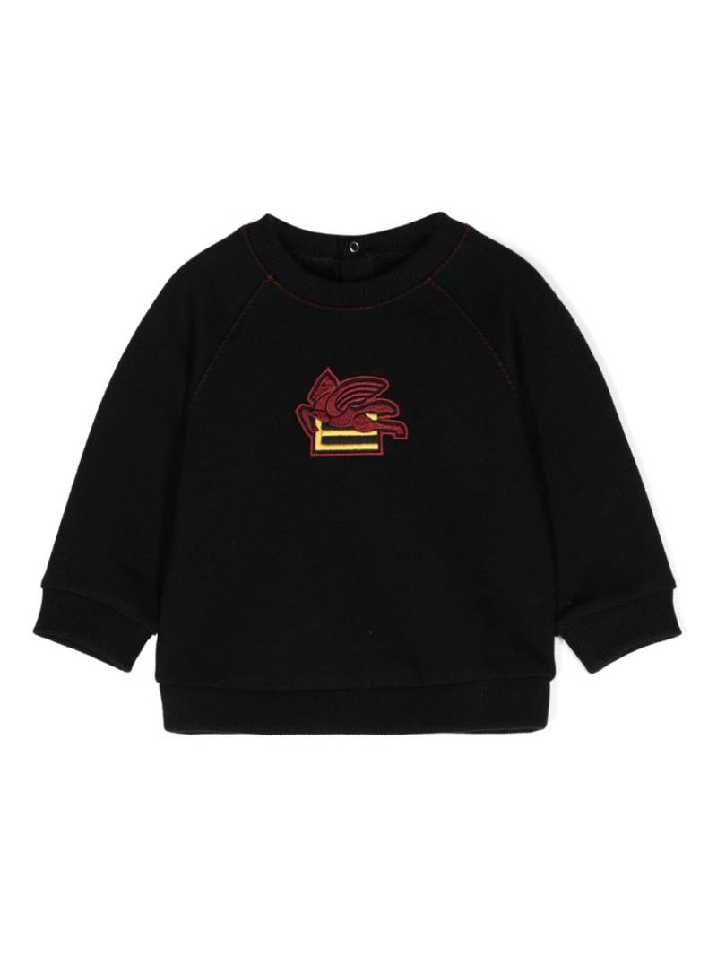 ETRO KIDS embroidered-logo cotton sweatshirt - Blue von ETRO KIDS