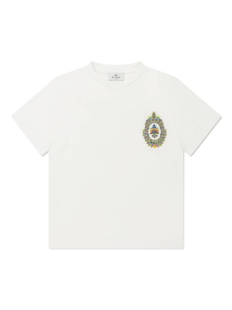 ETRO KIDS embroidered-motif cotton T-shirt - White von ETRO KIDS