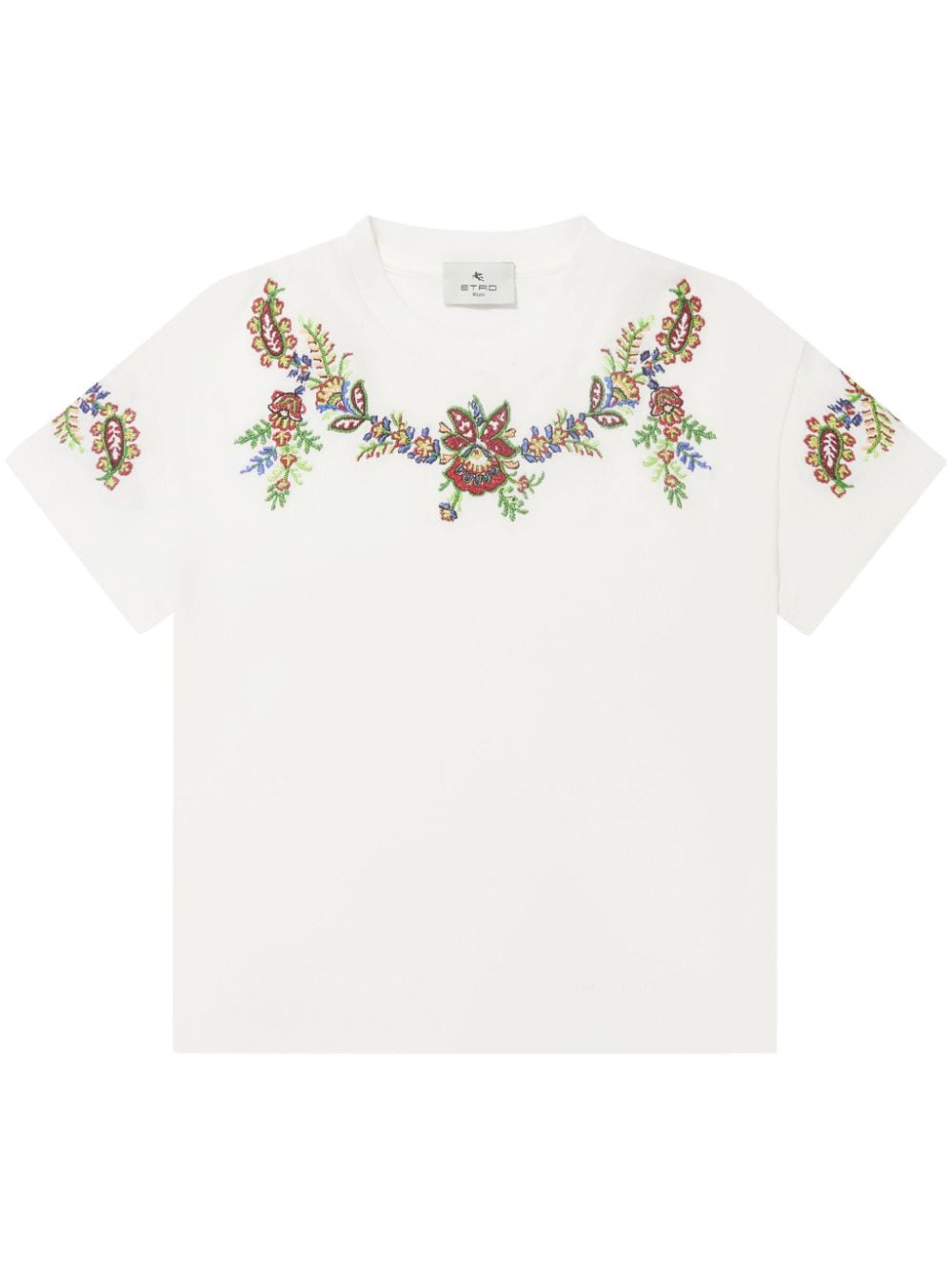 ETRO KIDS floral embroidered t-shirt - White von ETRO KIDS