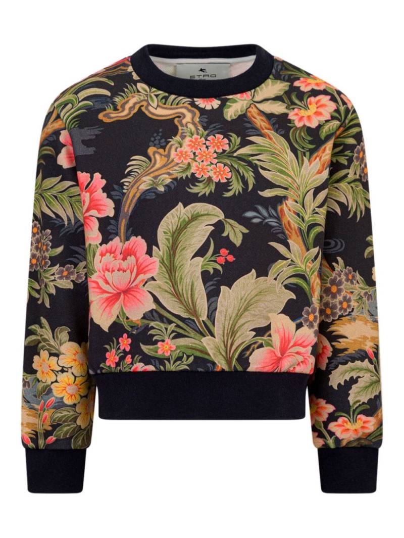 ETRO KIDS floral-print sweatshirt - Black von ETRO KIDS