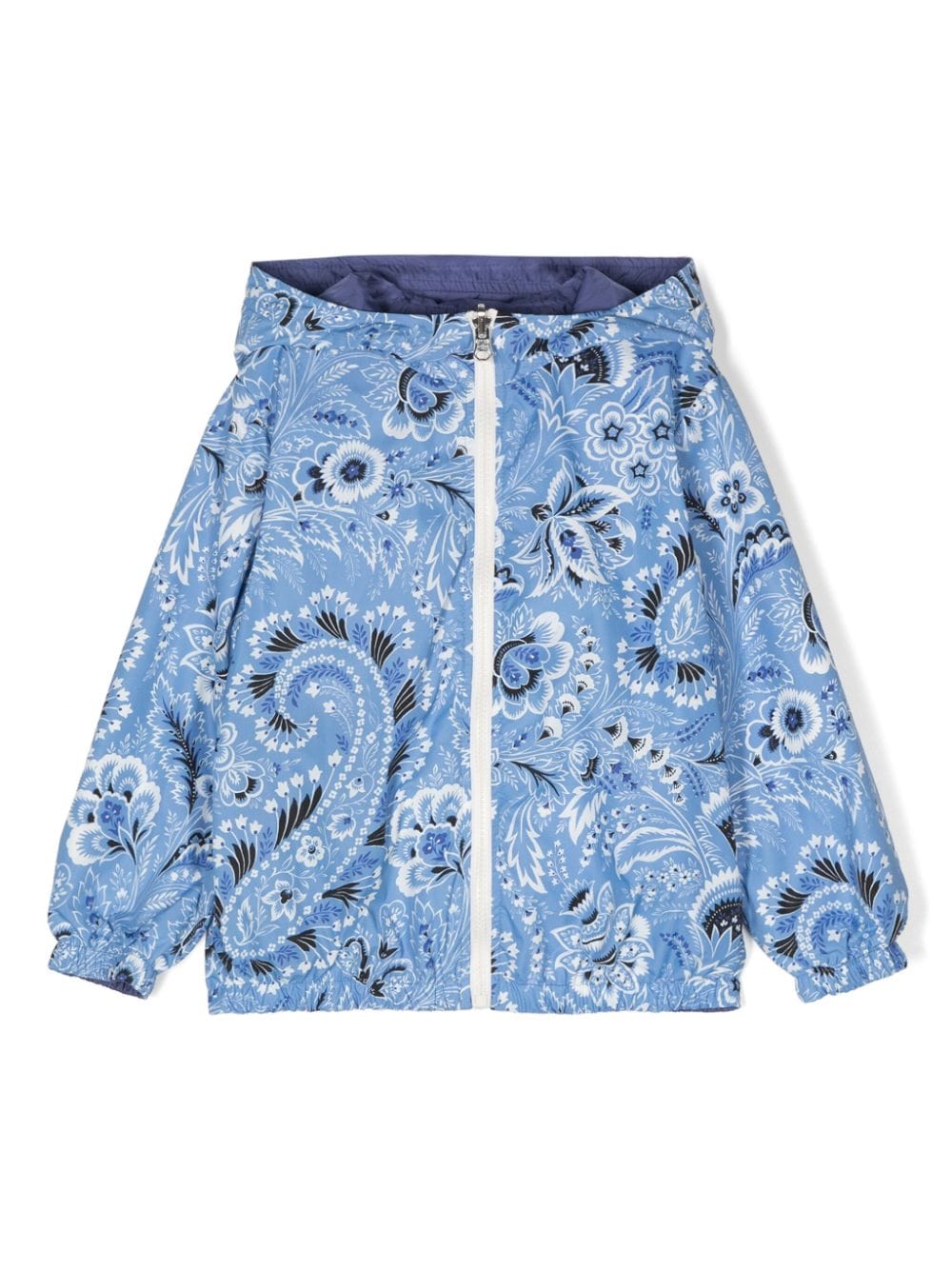 ETRO KIDS floral-print taffeta jacket - Blue von ETRO KIDS