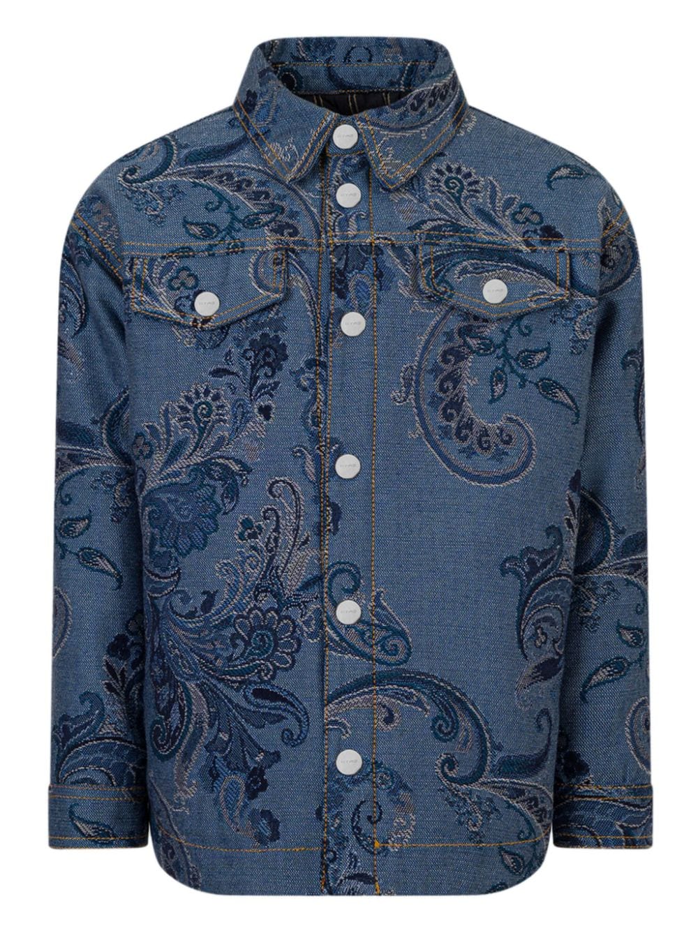 ETRO KIDS jacquard cotton jacket - Blue von ETRO KIDS