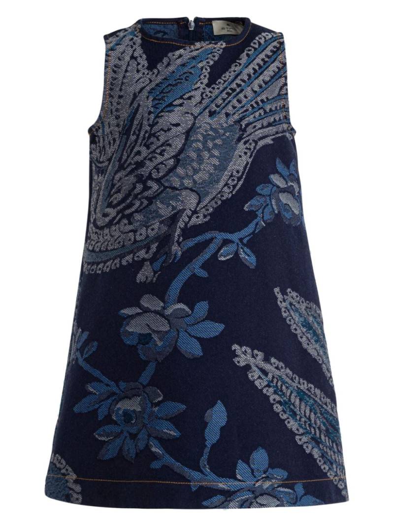 ETRO KIDS jacquard denim dress - Blue von ETRO KIDS