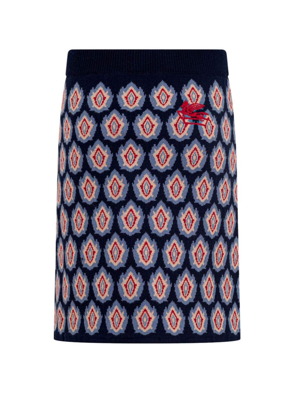 ETRO KIDS knitted straight skirt - Blue von ETRO KIDS