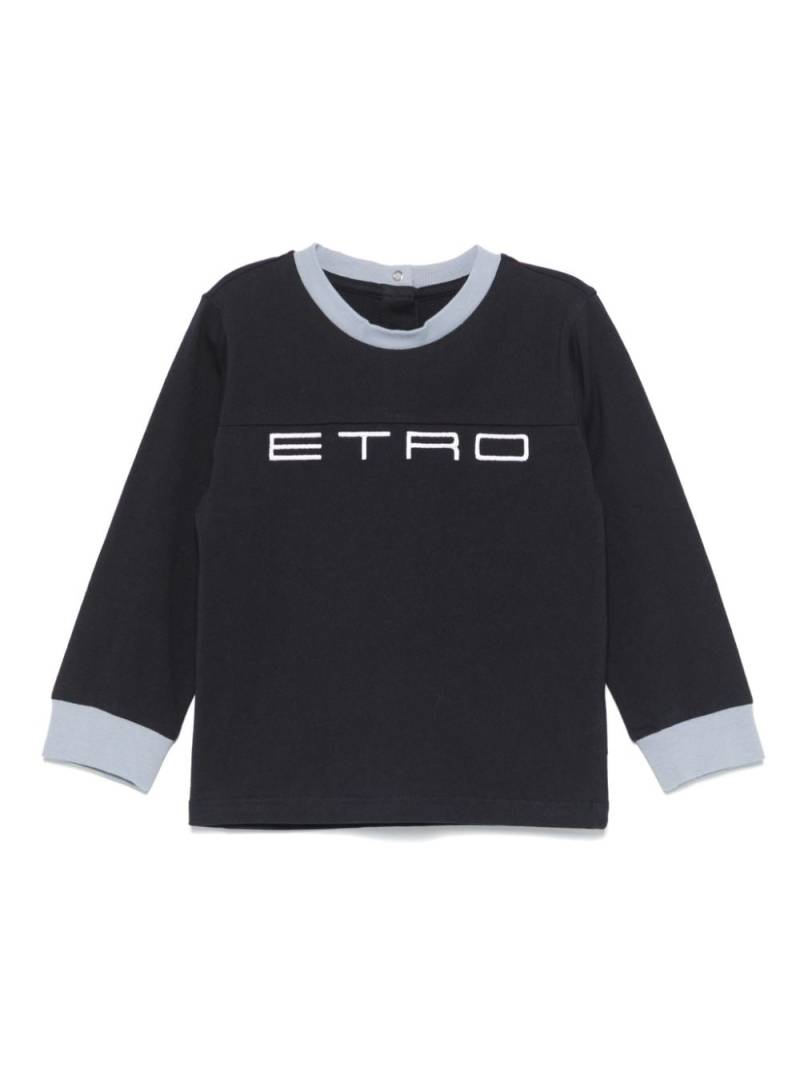 ETRO KIDS logo-embroidered T-shirt - Blue von ETRO KIDS