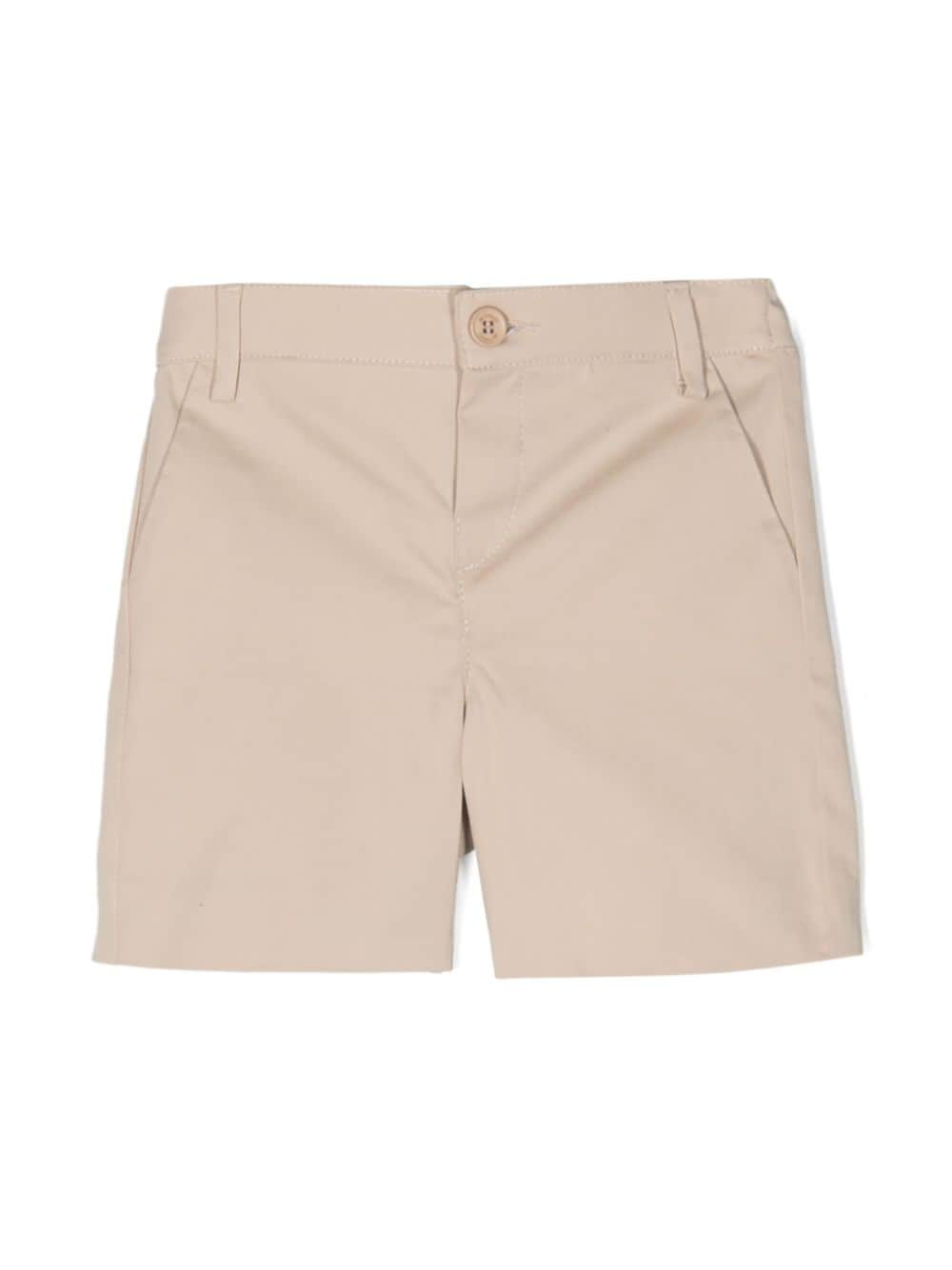 ETRO KIDS mid-rise straight-leg shorts - Neutrals von ETRO KIDS