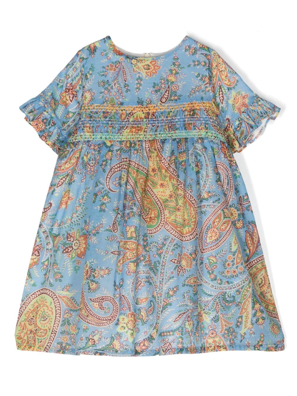 ETRO KIDS paisley cotton midi dress - Blue von ETRO KIDS